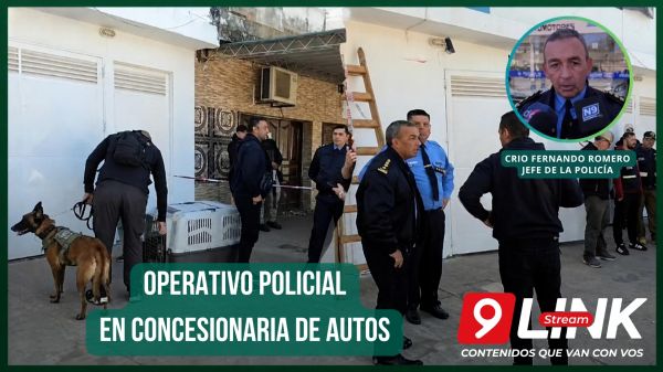 OPERATIVO POLICIAL EN CONCESIONARIA DE AUTOS