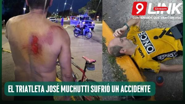 EL TRIATLETA JOSÉ MUCHUTTI SUFRIÓ UN ACCIDENTE